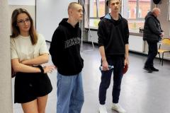 Reprezentacja Bursy Regionalnej w Ostrołęce na turnieju tenisa stołowego w ZSZ nr 2 w Ostrołęce