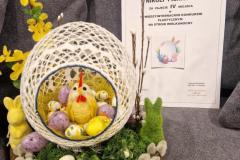 Stroik wielkanocny. Dyplom za zajęcie IV miejsca w konkursie.