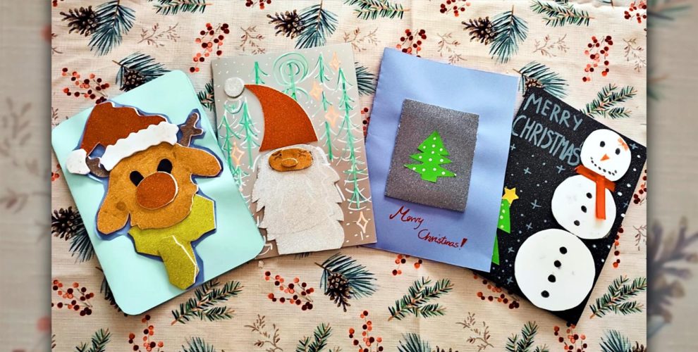 Kolorowe kartki Bożonarodzeniowe